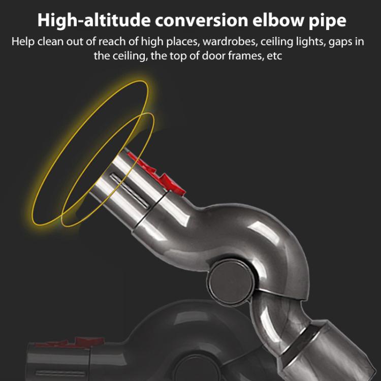 For Dyson V7 / V8 / V10 / V11 / V15 Steering Elbow Hose Up Top Adapter by bashfashion