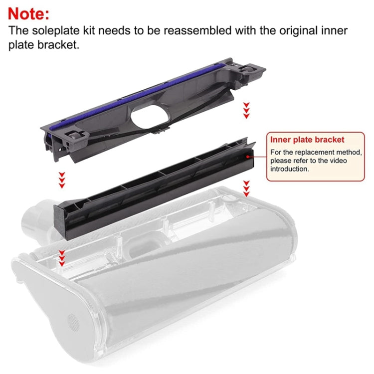 For Dyson V6 V7 V8 V10 V11 Floor Brush Roller Head Bottom Plastic Cover by bashfashion