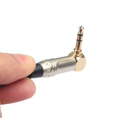 0.3m 90 Degree 3.5mm Stereo TRS Male to XLR 3Pin Male Audio Cable(Black) by bashfashion