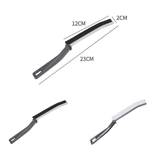 Bathroom Kitchen Tile Corner Cleaning Brush Multifunctional Window Crevice Groove Stiff Brush(White) by bashfashion