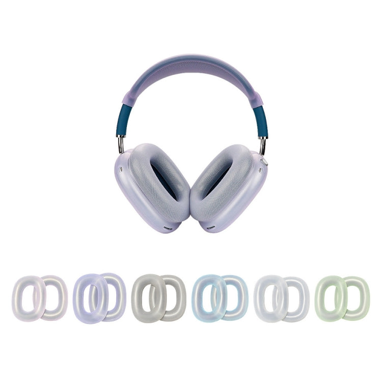 For AirPods Max Headphones Ear Cap Cover Replacement Part(Transparent) by bashfashion