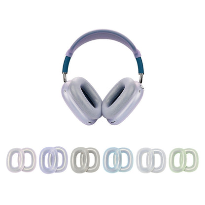 For AirPods Max Headphones Ear Cap Cover Replacement Part(Transparent) by bashfashion