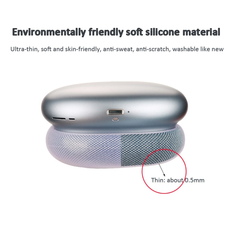 For AirPods Max Headphones Ear Cap Cover Replacement Part(Transparent) by bashfashion