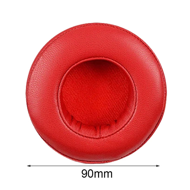 2pcs For Beats Pro Headphones Sheepskin Earmuffs Sponge Earpads(White) by bashfashion