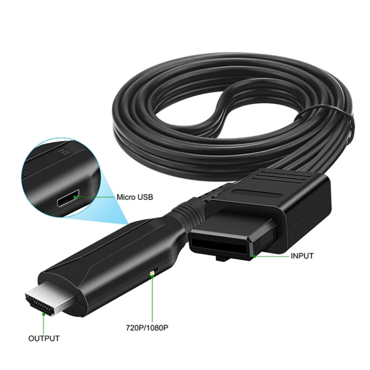 N64 To HDMI Converter For Nintendo Gamecube N64 / SNES / NGC(Black) by bashfashion