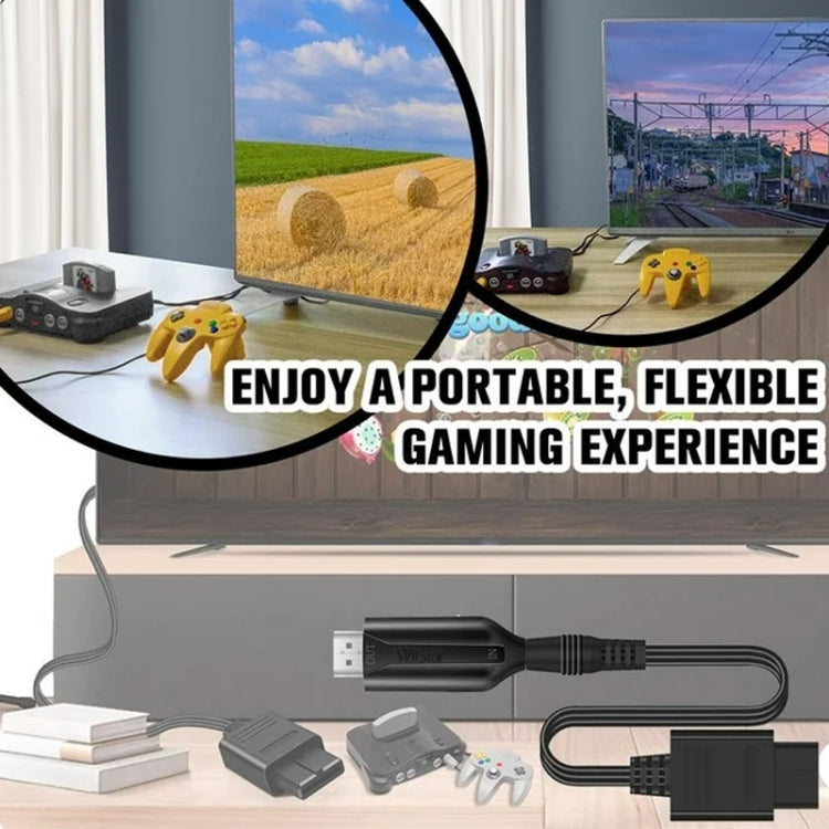 N64 To HDMI Converter For Nintendo Gamecube N64 / SNES / NGC(Black) by bashfashion