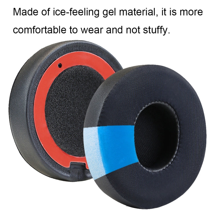 2pcs For Beats Solo2/Solo3 Bluetooth Headphone Covers Foam Earmuffs(Black) by bashfashion