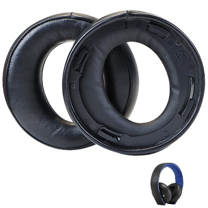 For Sony CECHYA-0083 Black Sheepskin 2pcs Headphone Sponge Cover Earmuffs Headset Case by bashfashion