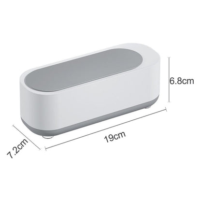 Multifunctional Ultrasonic Cleaner Jewelry Glasses Lenses Cleaning Machine, Spec: Dry Battery Powered Gray by bashfashion