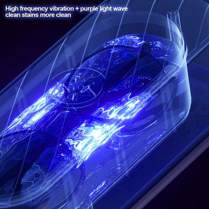 Multifunctional Ultrasonic Cleaner Jewelry Glasses Lenses Cleaning Machine, Spec: Rechargeable With Purple Light by bashfashion