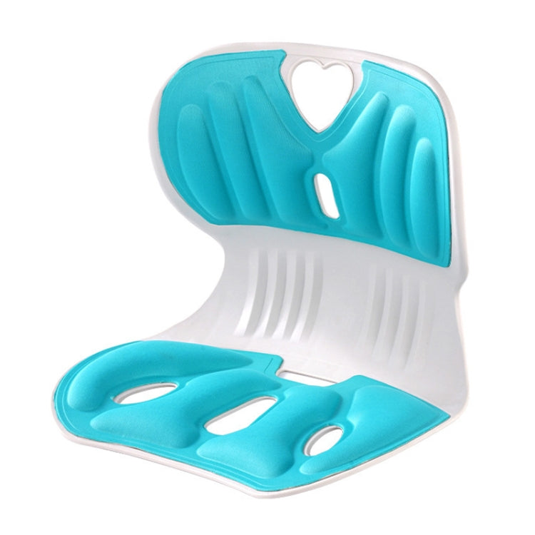 Lumbar Protector Cushion Children Office Sedentary Seat Posture Correction Chair(Emerald) by bashfashion