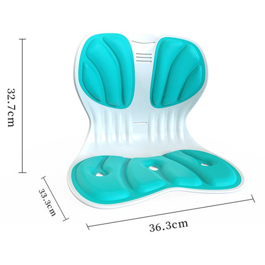 Lumbar Protector Cushion Children Office Sedentary Seat Posture Correction Chair(Emerald) by bashfashion