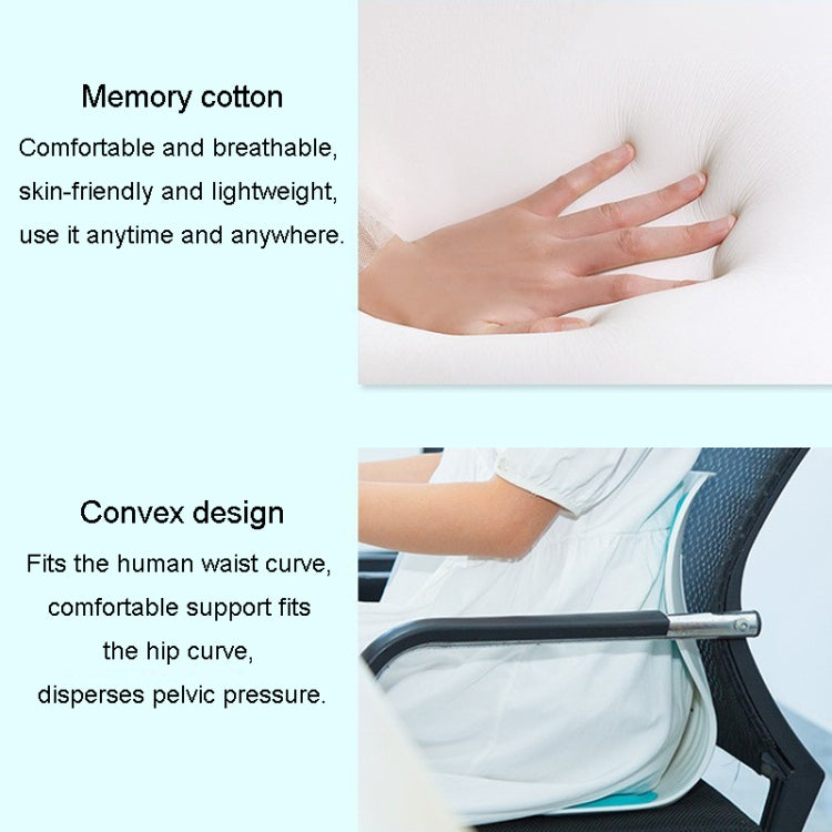 Lumbar Protector Cushion Children Office Sedentary Seat Posture Correction Chair(Emerald) by bashfashion