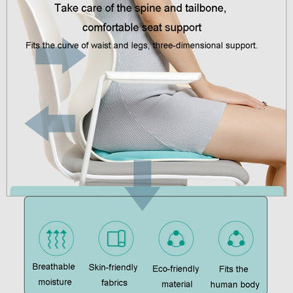 Lumbar Protector Cushion Children Office Sedentary Seat Posture Correction Chair(Emerald) by bashfashion