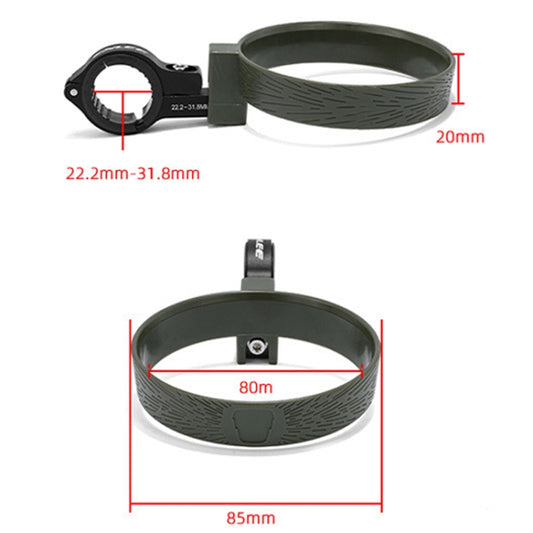 ENLEE KF-2.0 Bicycle Coffee Cup Bracket Stroller Bottle Carrier Tea Kettle Mug Holder(Dark Black) by ENLEE