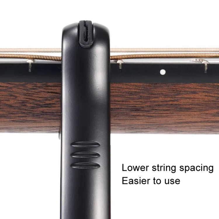 Galux GC501A Acoustic Guitar Pitch Clip Folk Ukulele Metal Clip With Storage Bag, Color: Dark Wood Pattern by Galux