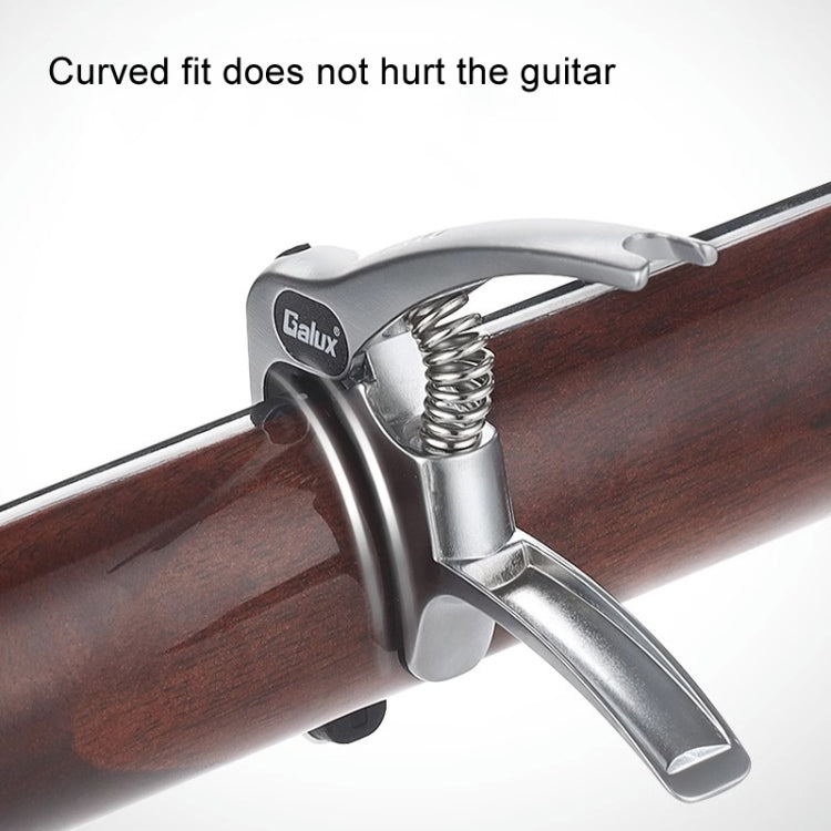 Galux GC501A Acoustic Guitar Pitch Clip Folk Ukulele Metal Clip With Storage Bag, Color: Fantasy Color by Galux