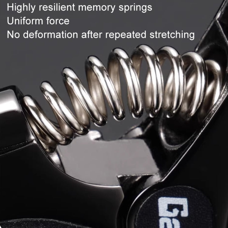 Galux GC501A Acoustic Guitar Pitch Clip Folk Ukulele Metal Clip With Storage Bag, Color: Silver by Galux