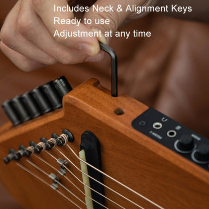 DONNER Smart Headless Silent Guitar Travel Portable Detachable Acoustic Guitar, Style: Maple by DONNER