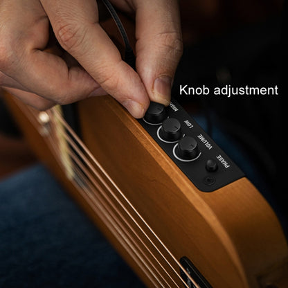 DONNER Smart Headless Silent Guitar Travel Portable Detachable Acoustic Guitar, Style: Mahogany Sunrise Color by DONNER