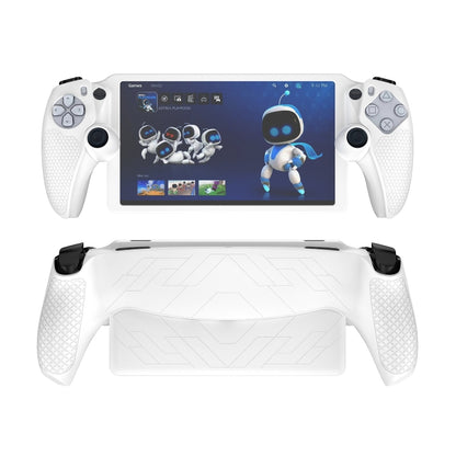 For Sony PS Portal Game Console Silicone Protective Cover Oil Spray All-Inclusive Protective Case(White) by bashfashion