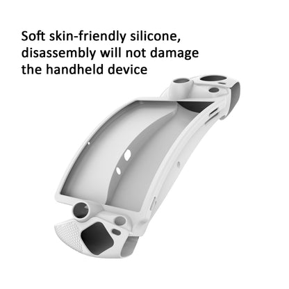 For Sony PS Portal Game Console Silicone Protective Cover Oil Spray All-Inclusive Protective Case(White) by bashfashion