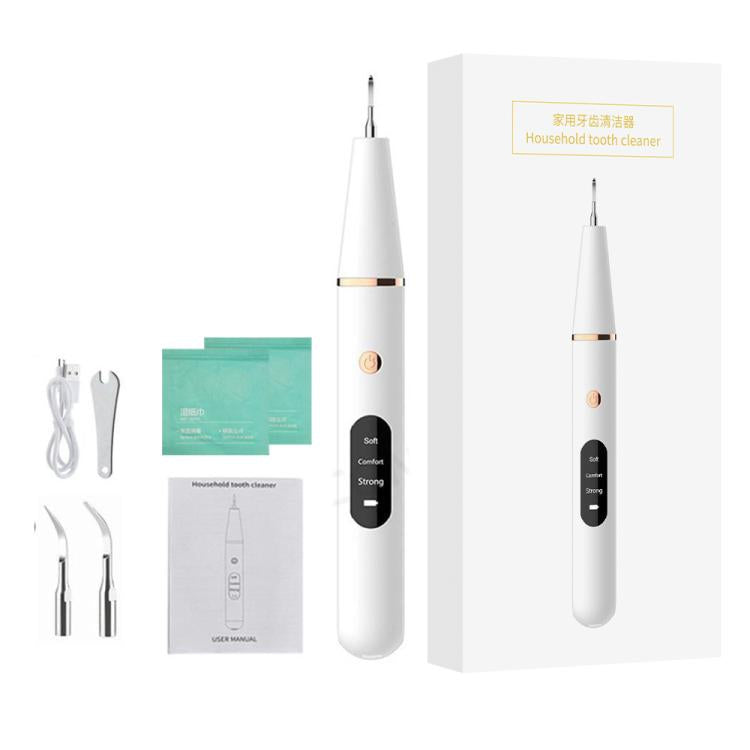 Ultrasonic Electric Dental Scaler Teeth Plaque Cleaner Dental Stone Removal With LED Light, Spec: Package B by bashfashion
