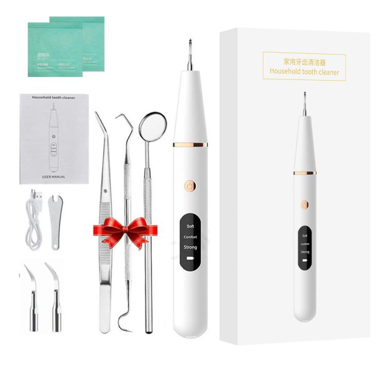 Ultrasonic Electric Dental Scaler Teeth Plaque Cleaner Dental Stone Removal With LED Light, Spec: Pacakge B with Accessories by bashfashion