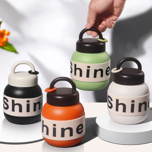 600ml 316 Stainless Steel Portable Thermos Coffee Cup with Tea Filter(White) by bashfashion