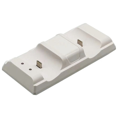 For PS5 Controller Dock Charger Gamepad Dual Port Quick Charger(White) by bashfashion