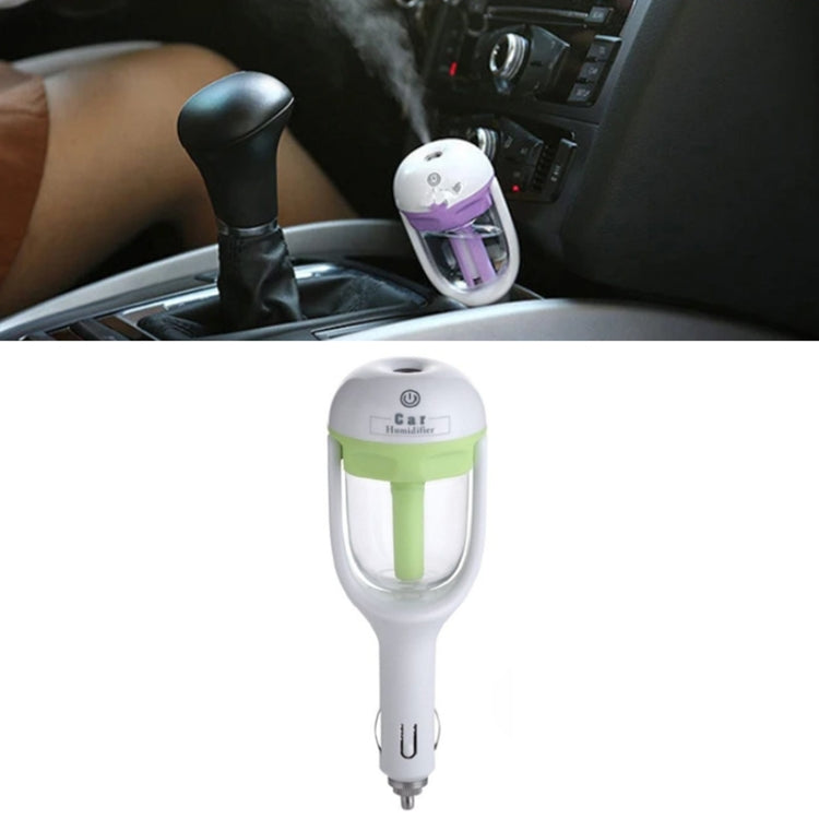 Car Negative Ion Spray Humidifier Aromatherapy Air Purifier(Light Green) by bashfashion