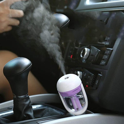 Car Negative Ion Spray Humidifier Aromatherapy Air Purifier(Pink) by bashfashion