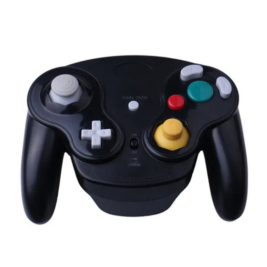 For NGC Gamepad 2.4G Wireless Gamepad Compatible With Wii(Black) by bashfashion