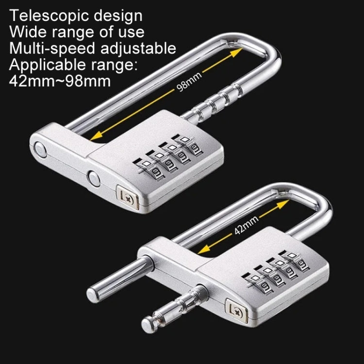 Shoe Cabinet Office File Cabinet Adjustable Lock Length Pull Hand Lock Password Cabinet Door Lock(Silver) by bashfashion