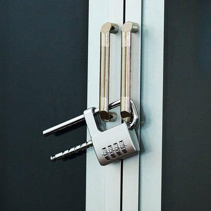 Shoe Cabinet Office File Cabinet Adjustable Lock Length Pull Hand Lock Password Cabinet Door Lock(Silver) by bashfashion