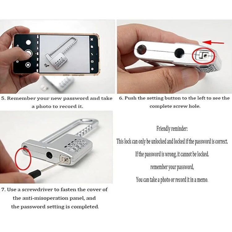 Shoe Cabinet Office File Cabinet Adjustable Lock Length Pull Hand Lock Password Cabinet Door Lock(Silver) by bashfashion