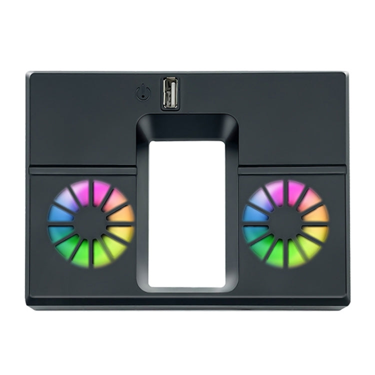 For Xbox Series X Console Cooling Fan With LED Lights Rear Fan Cooler(Black) by bashfashion