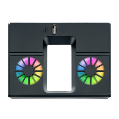 For Xbox Series X Console Cooling Fan With LED Lights Rear Fan Cooler(Black) by bashfashion