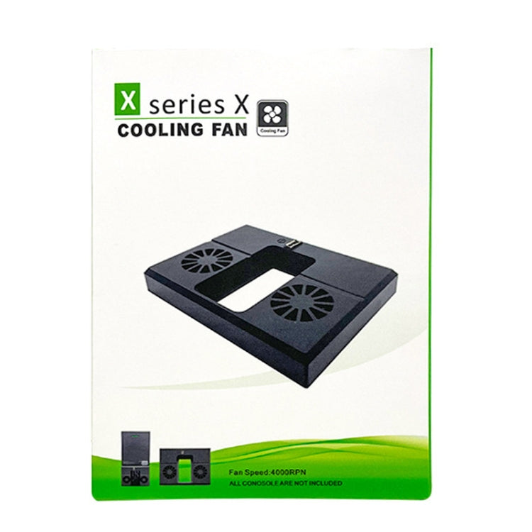 For Xbox Series X Console Cooling Fan With LED Lights Rear Fan Cooler(Black) by bashfashion