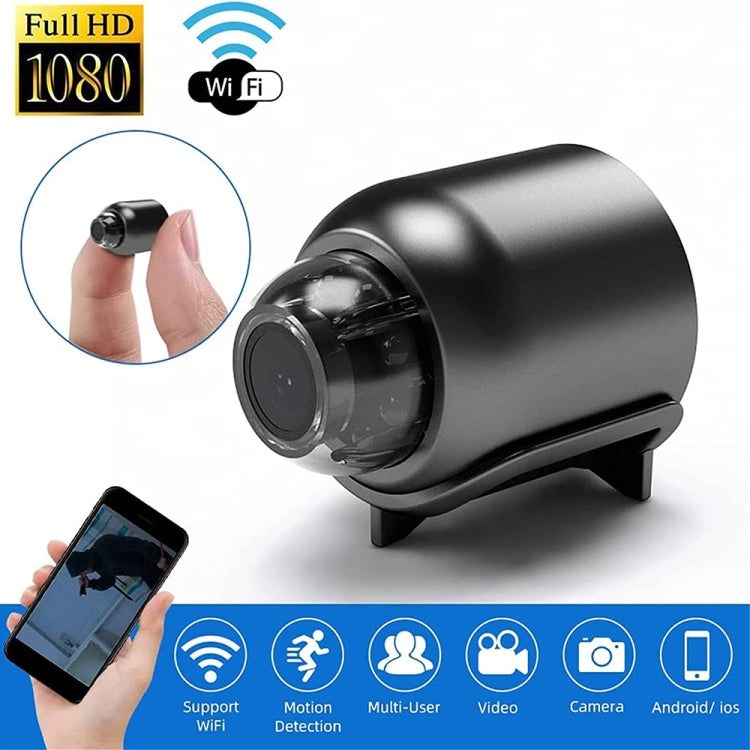 2 Million Pixel HD Home Smart WIFI Remote Mini 1080P Surveillance Camera, Specification: X5+64G by bashfashion