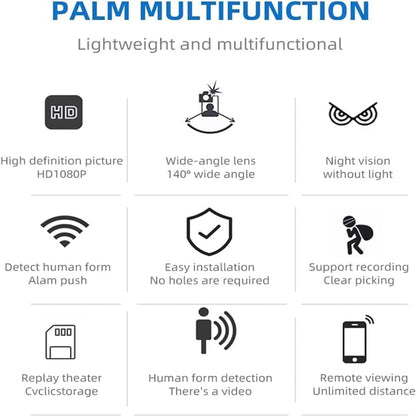 2 Million Pixel HD Home Smart WIFI Remote Mini 1080P Surveillance Camera, Specification: X5+128G by bashfashion