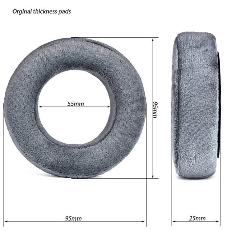 1pair For Beyerdynamic DT700 Prox DT900 Prox Headphone Covers, Color: Gray Original Thick Flannel by bashfashion