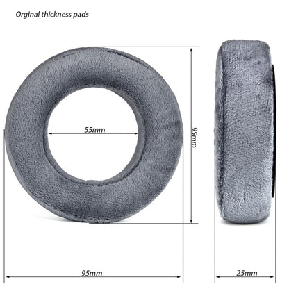 1pair For Beyerdynamic DT700 Prox DT900 Prox Headphone Covers, Color: Gray Original Thick Flannel by bashfashion