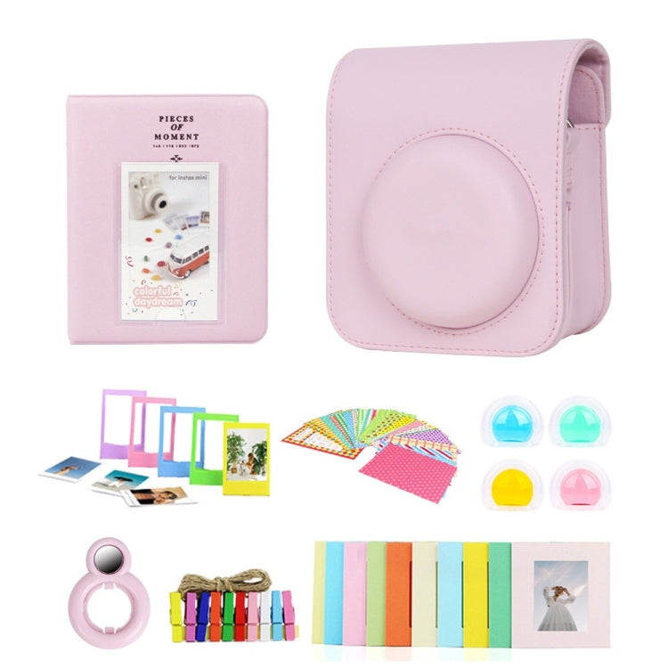 For Polaroid Mini12 7 in 1 Photo Album Sticker Photo Frame Camera Bag, Color: Pink by bashfashion