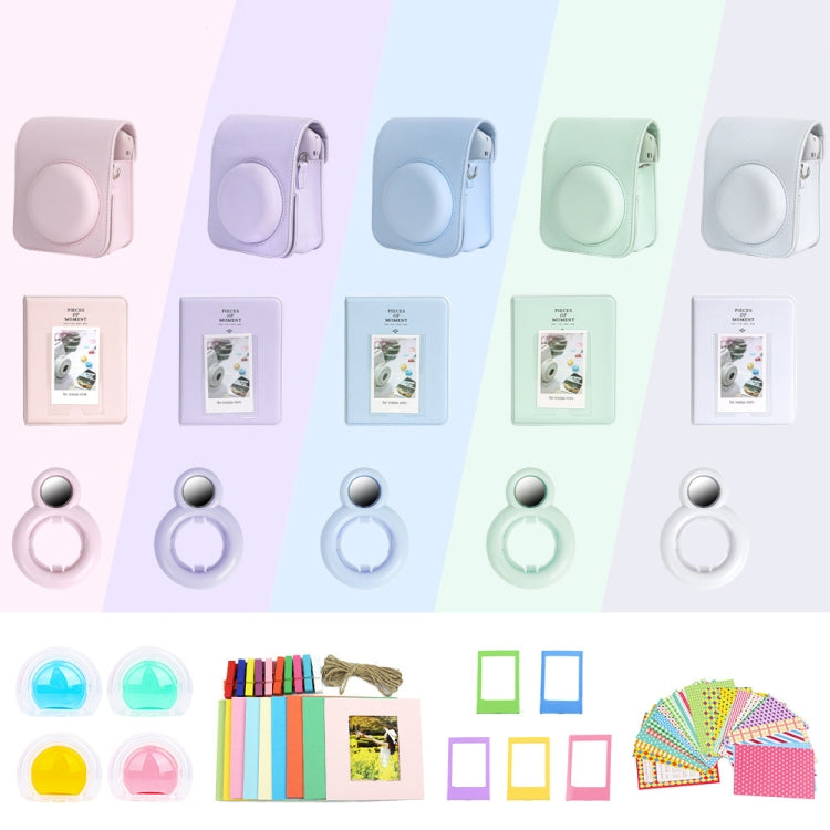 For Polaroid Mini12 7 in 1 Photo Album Sticker Photo Frame Camera Bag, Color: Blue by bashfashion