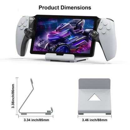 JYS Game Console Desktop Stand For PS Portal / Steam Deck / ROG Ally / Switch / Mobile Phones(White) by JYS