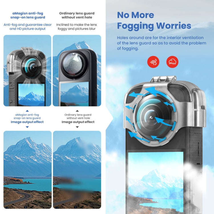 For Insta360 X3 AMagisn Protective Camera Accessories Lens Guard by aMagisn