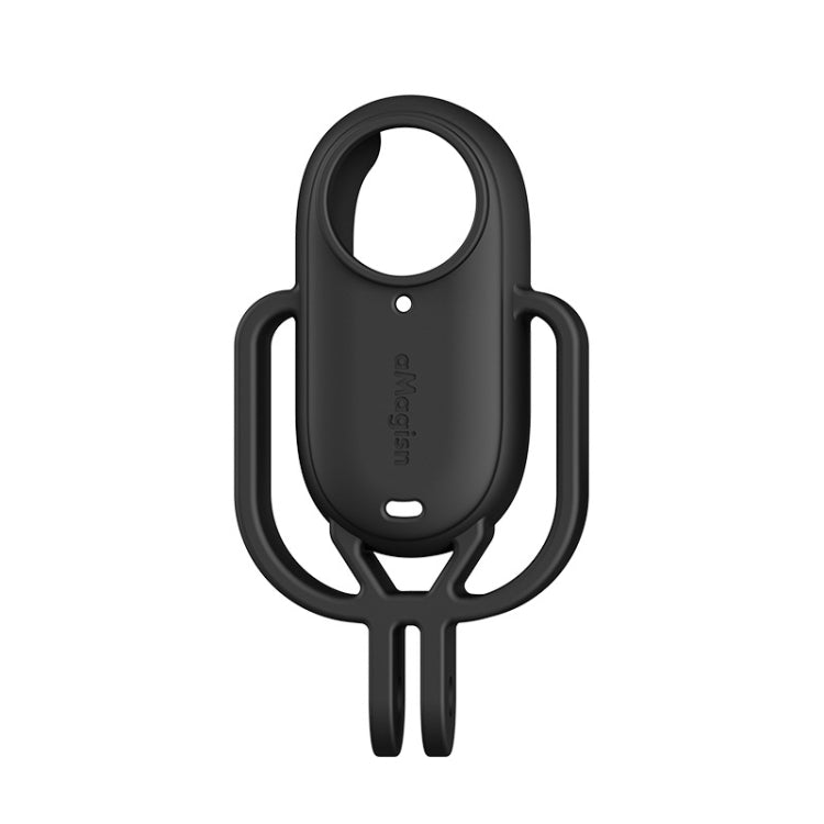 For Insta360 GO 3 AMagisn Silicone Case Camera Protective Accessories, Style: Vertical Black by aMagisn