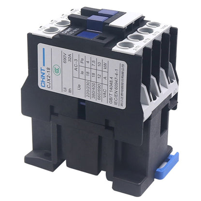 CHNT CJX2-1210 12A 220V Silver Alloy Contacts Multi-Purpose Single-Phase AC Contactor by CHNT