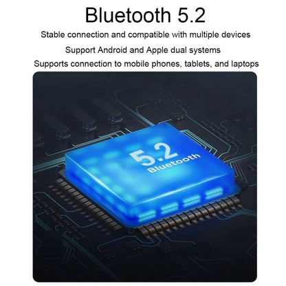 D6 OWS Ear-mounted ENC Noise Reduction Wireless Bluetooth 5.2 Earphones, Color: White Bag with Accessories by bashfashion